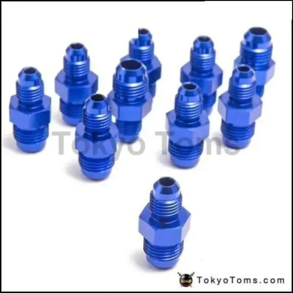10Pcs/Lot Oil Cooler Fitting An4-An6 Fitting For Braided Stainless Steel Hose (Blue,H Q) Tk-Fitting An4-An6 1