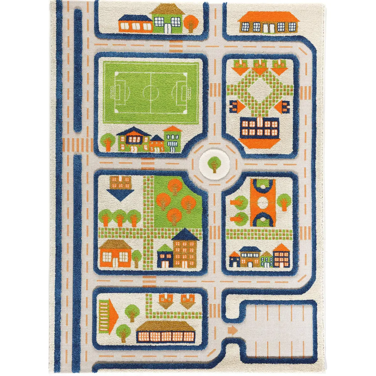Traffic Blue Rug 1