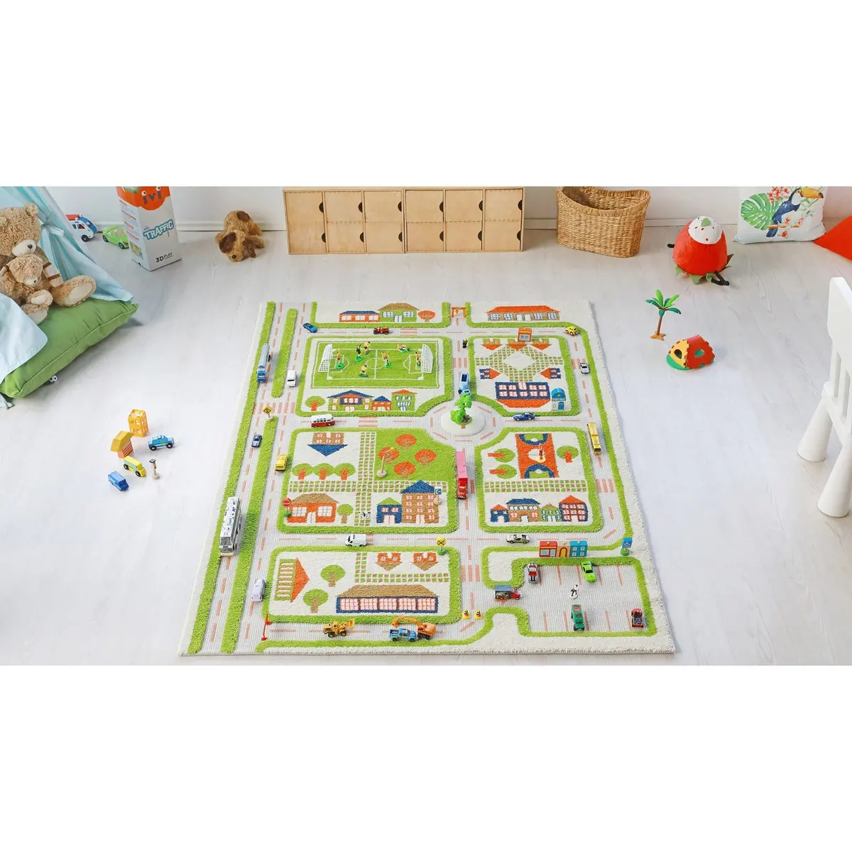 Traffic Green Rug 1