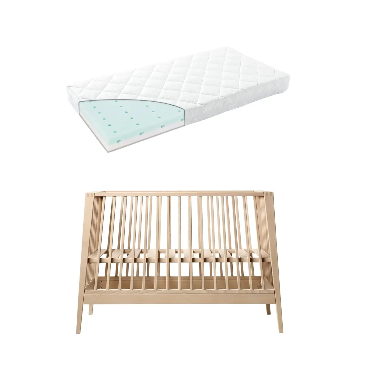 Linea By Leander Cot And Mattress 1