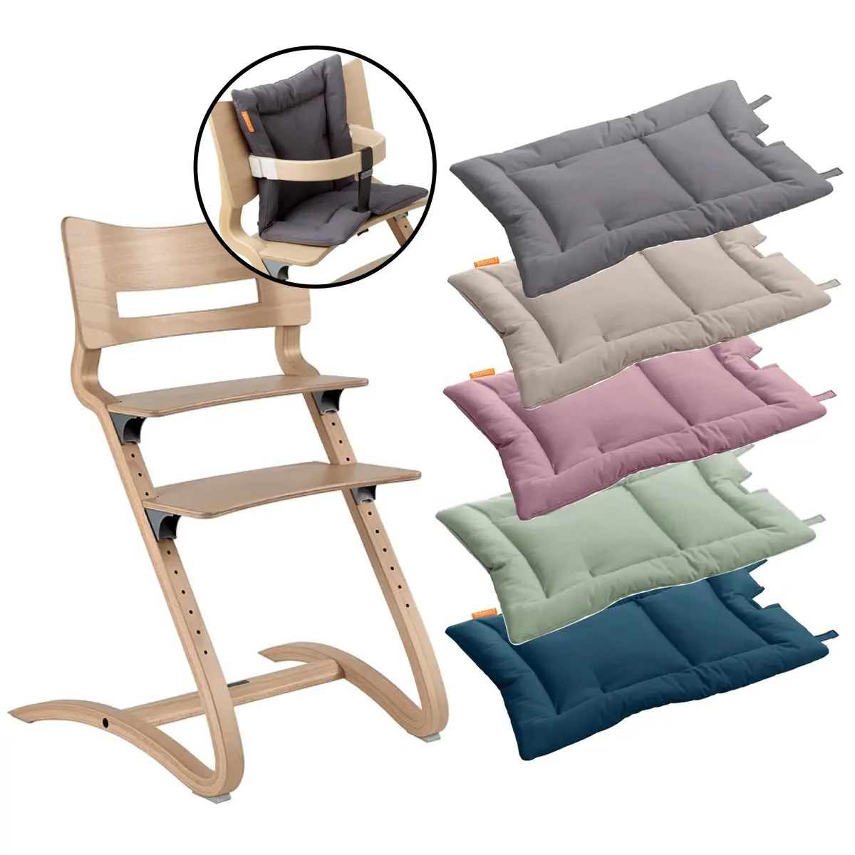 Classic High Chair + Cushion 1