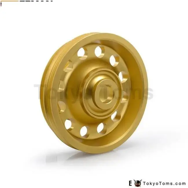 Light Weight Aluminum Crank Shaft Belt Drive Pulley For Honda Civic 92-95 1