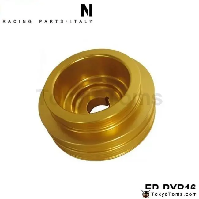 Light Weight Crank Underdrive Engine Pulley Gold For Honda Civic 92-00 B16 Z0132 B16a B18c 1