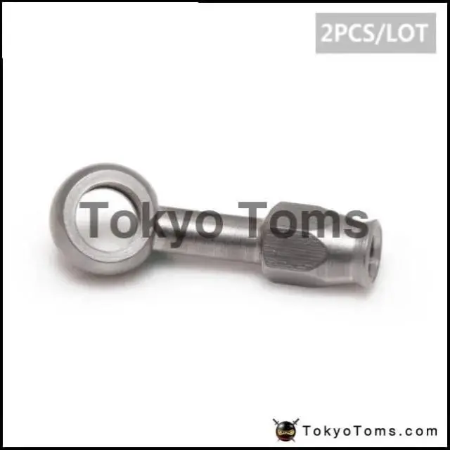 Stainless Steel Banjo Eye Brake Hose Fitting - 2Pcs/Lot An-3 10Mm 28 Degree - 1