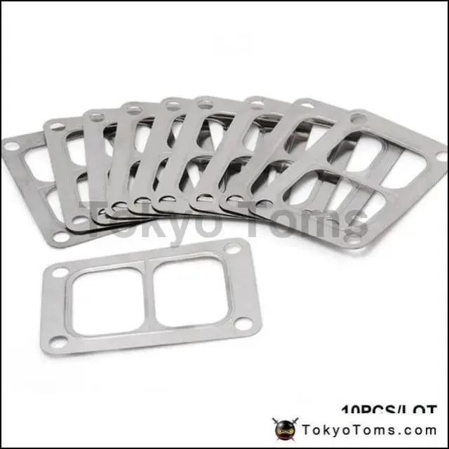 10Pcs/Lot Jdm T6 Exhaust Divided Inlet 4 Bolt Divided Gasket Fit Twinscroll Turbocharger 1