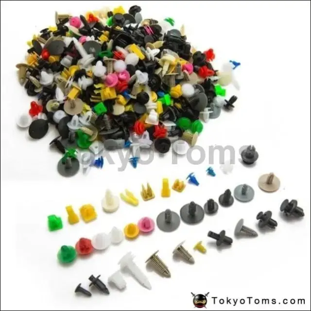 500Pcs/Lot Mixed Car Rivet Fastener Push Door Panel Trim For All Car Car Door Bumper Feeder 1