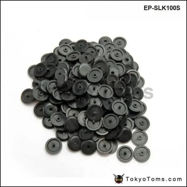 100Pcs/Lot Safety Car Parts Black Beige Plastic Stopper Spacing Limit Buckle Clip 1