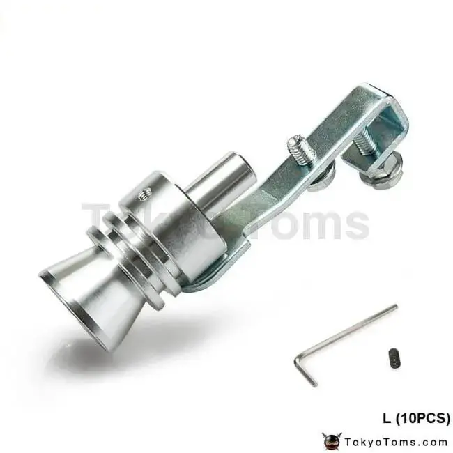 Size L Turbo Whistle Bov Sound Simulator Blow Off Muffler Exhaust Tip Pipe 10Pcs/Lot 1