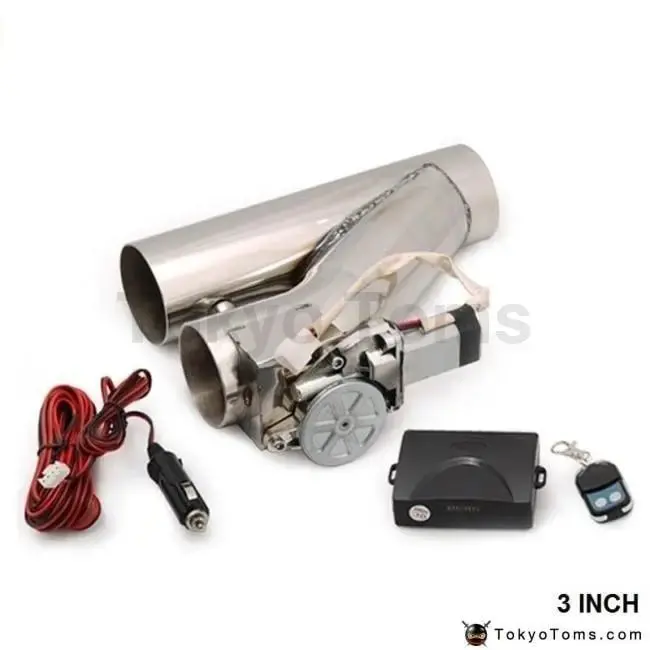 Universal 3"Electric Exhaust Y-Pipe Cutout Valve W/ Remote V2 For Bmw E36 Z3/318I/Ic/Is/Ti M42/M44 1992-1999 1