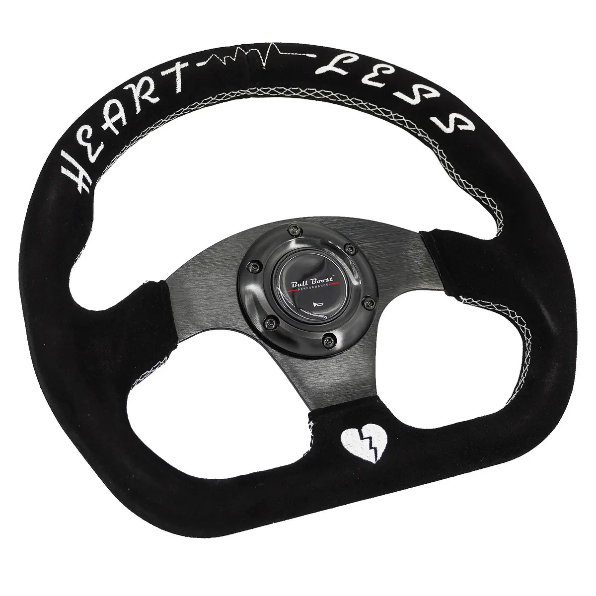 Universal Lightweight Flat Racing Billet 6-Bolt Steering Wheel | Affiliate 1