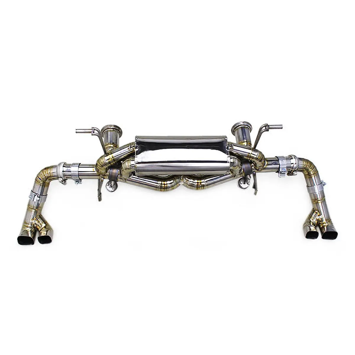 Titanium True F1 Valved Exhaust System For Audi R8 V8 V10 4.2 5.2 2017–23 Type 4S 1