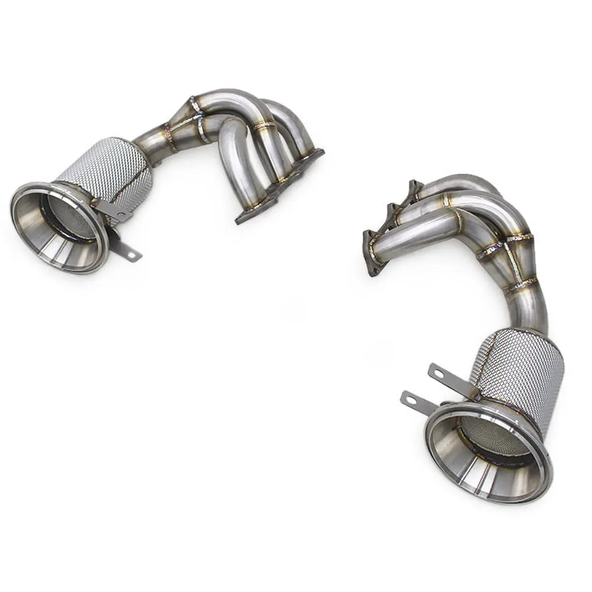 Exhaust Manifold With Catalyst Downpipe For Porsche 992 992.1 992.2 Gt3 Rs Gt3rs 4.0 1