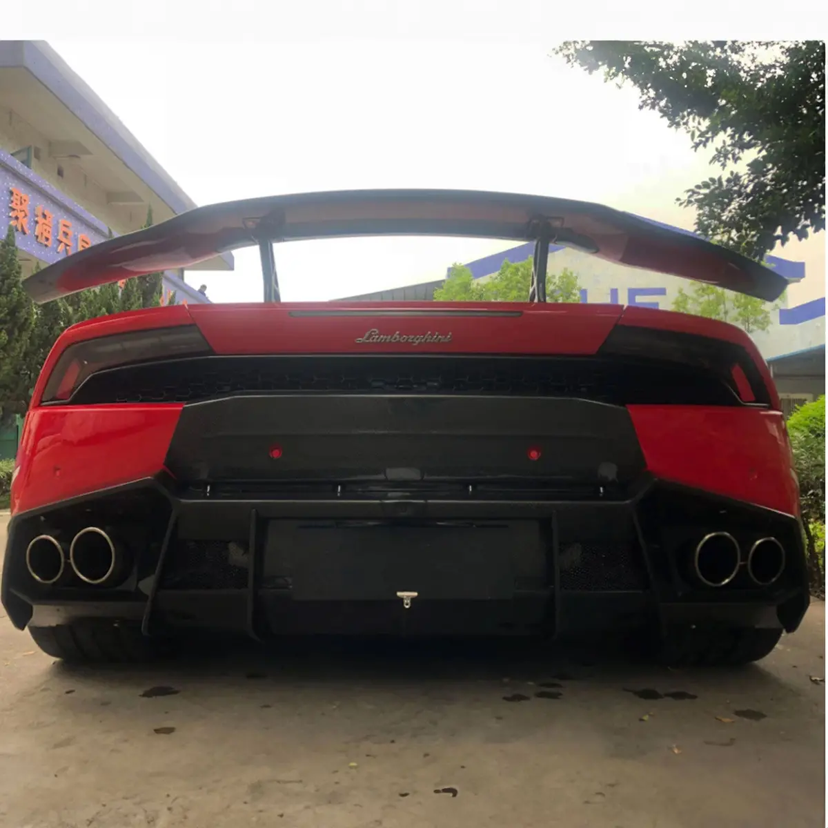 M Style Dry Carbon Fiber Rear Diffuser For Lamborghini Huracan Lp 610 4 1