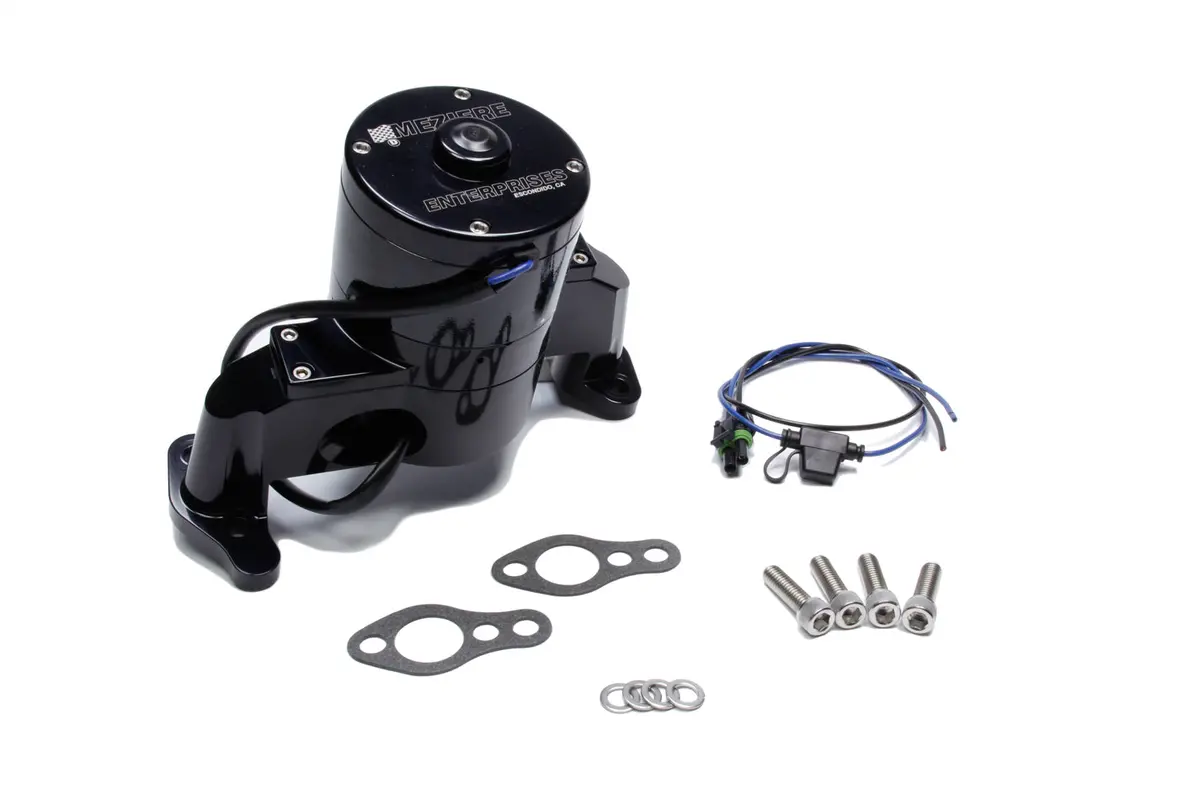 Meziere Sbc Billet Hd Electric Water Pump - Black 1