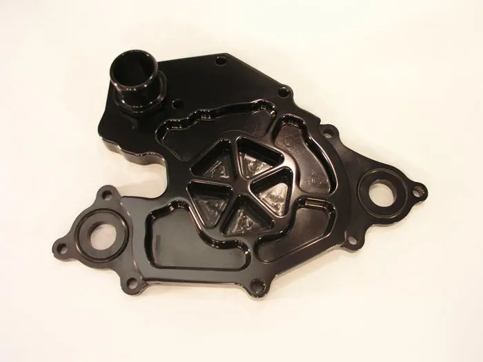 Hemi H/F Water Pump Back Plate - Black 1