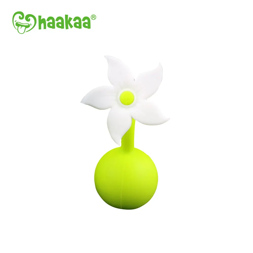 Silicone Breast Pump Flower Stopper - White 1