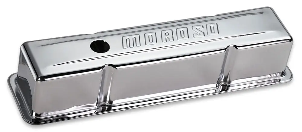 Moroso Chrome B/E Valve Covers Bbc Tall W/Baffle 1