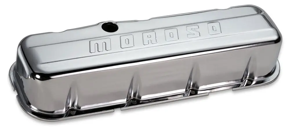 Moroso Chrome B/E Valve Covers Bbc Tall W/Baffle 1