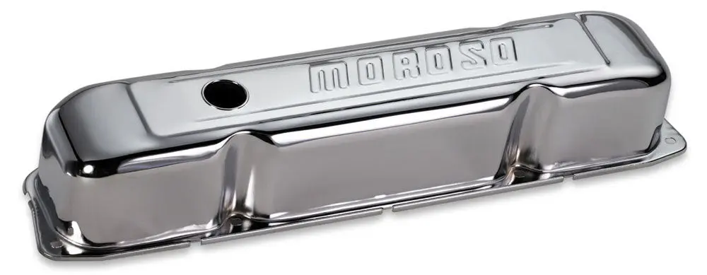 Moroso Chrome B/E Valve Covers Bbc Tall W/Baffle 1