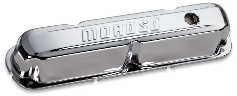 Chrome B/E Valve Covers Sbm Tall W/Baffle 1
