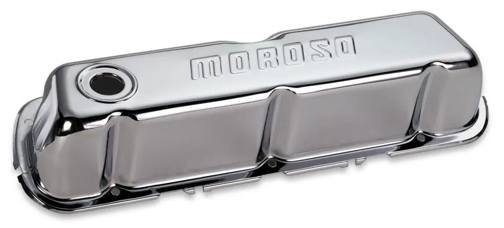Moroso Chrome B/E Valve Covers Bbc Tall W/Baffle 1