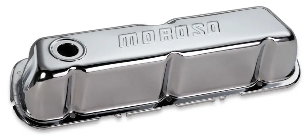 Chrome B/E Valve Covers Sbf Tall W/Baffle 1