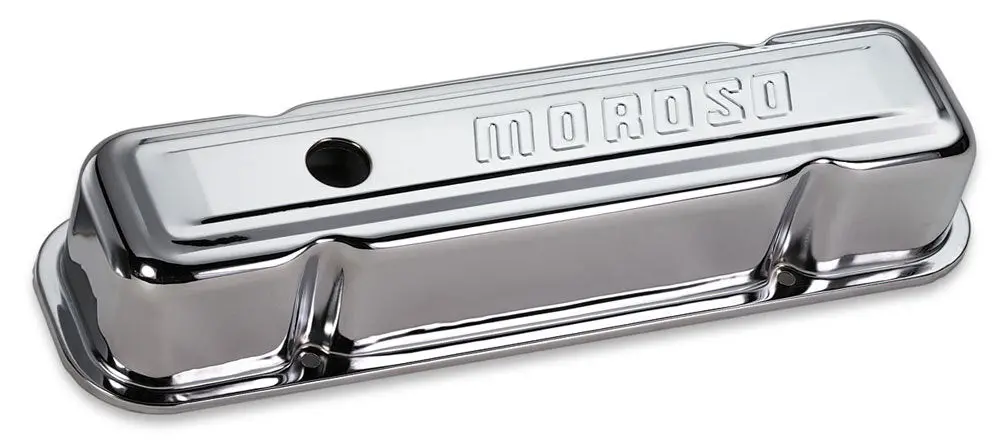 Chrome B/E Valve Covers Pontiac V8 Tall W/Baffle 1