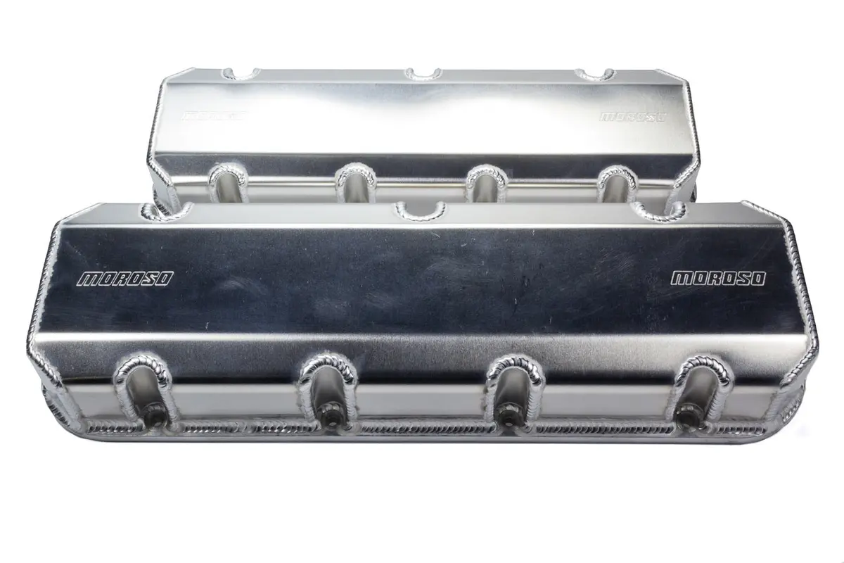 Moroso Bbc Billet Rail Valve Cover Set - Tall Wo/Logo 1