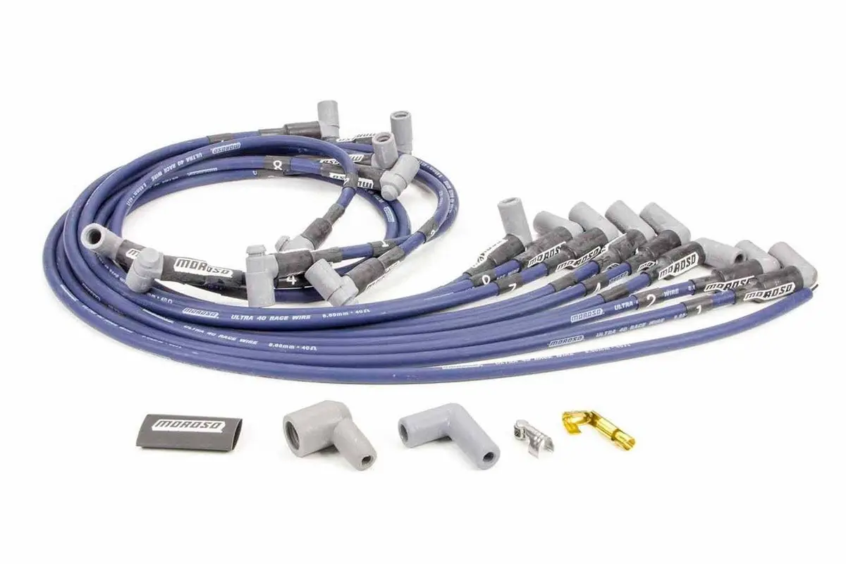 Moroso Ultra 40 Plug Wire Set - Blue 1
