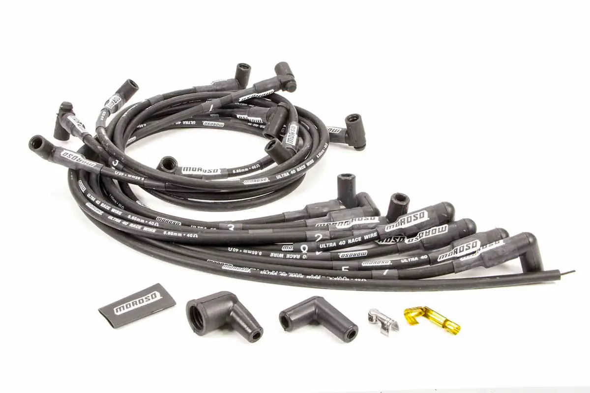 Moroso Ultra 40 Plug Wire Set - Black 1