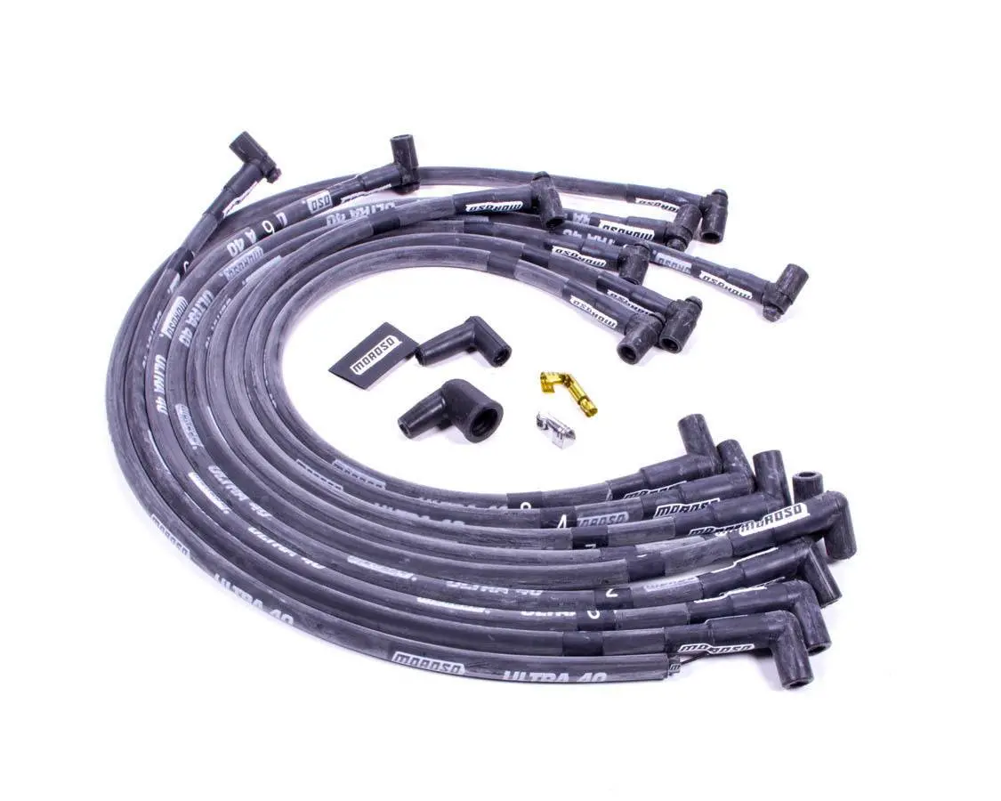 Moroso Ultra 40 Plug Wire Set - Black 1