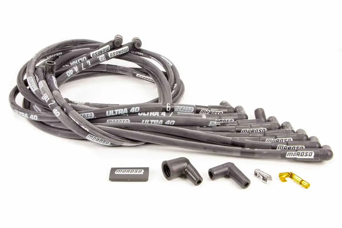 Moroso Ultra 40 Plug Wire Set - Black 1