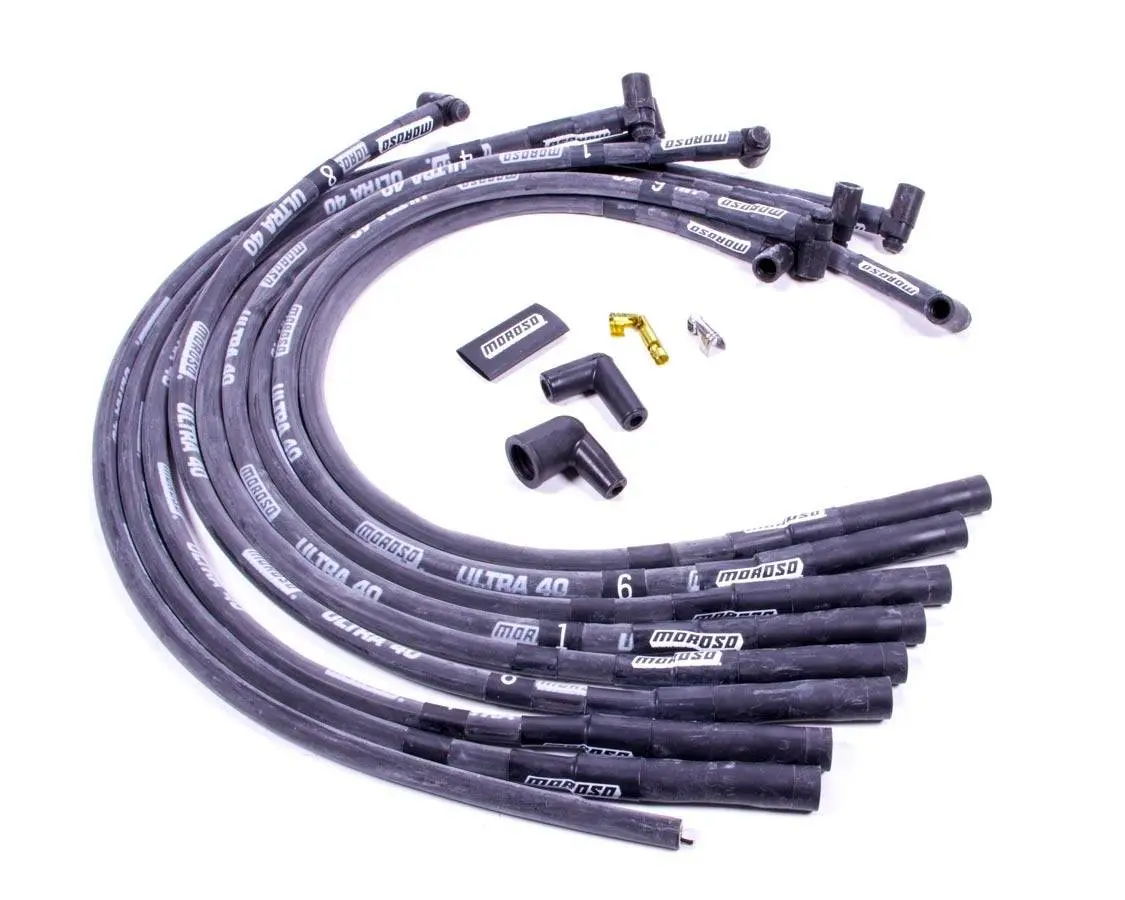 Moroso Ultra 40 Plug Wire Set - Black 1
