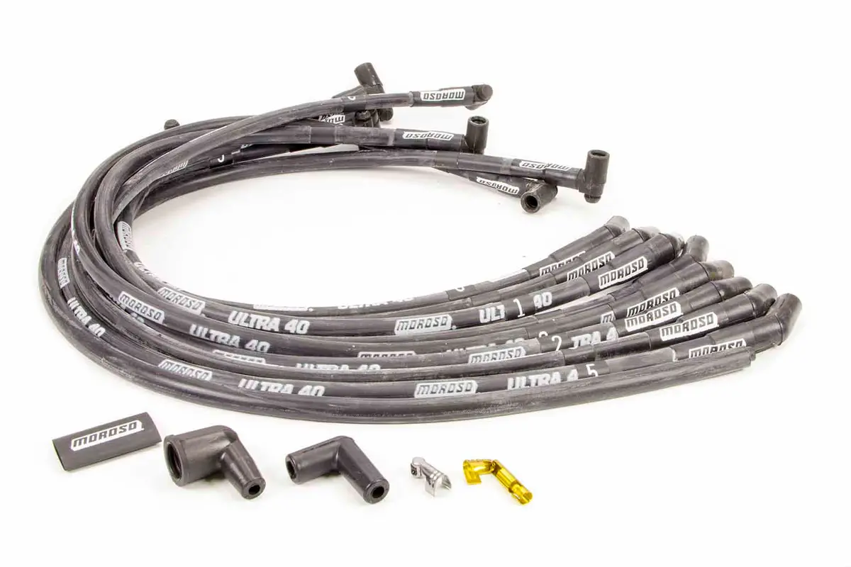 Moroso Ultra 40 Plug Wire Set - Black 1