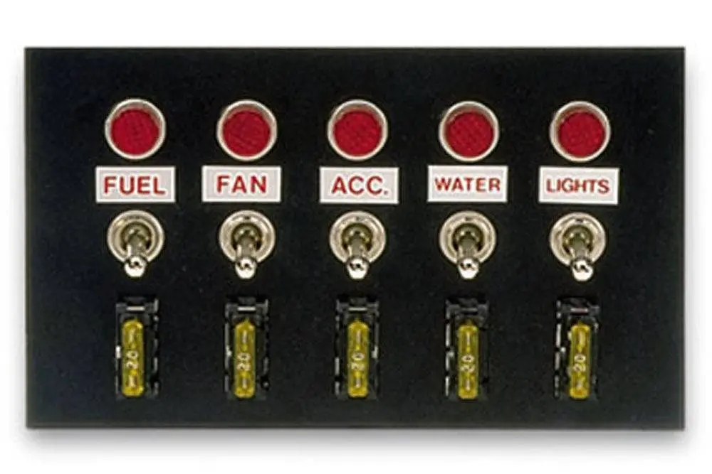 Moroso Rocker Led Switch Panel W/Breakers & Usb Ports 1