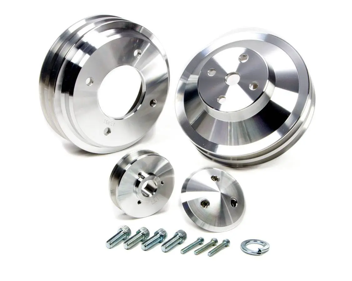 70-78 Bb Pontiac 3Pcs Pulley Set 1