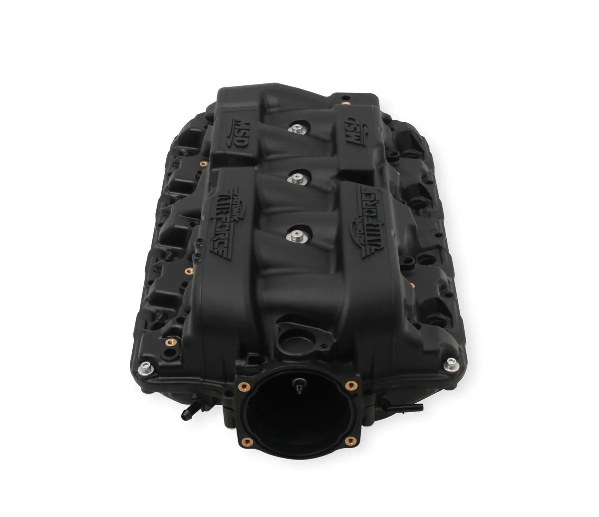Msd Ls1/Ls2/ Ls6 Atomic Force Multi Intake Manifold Black Logo 1