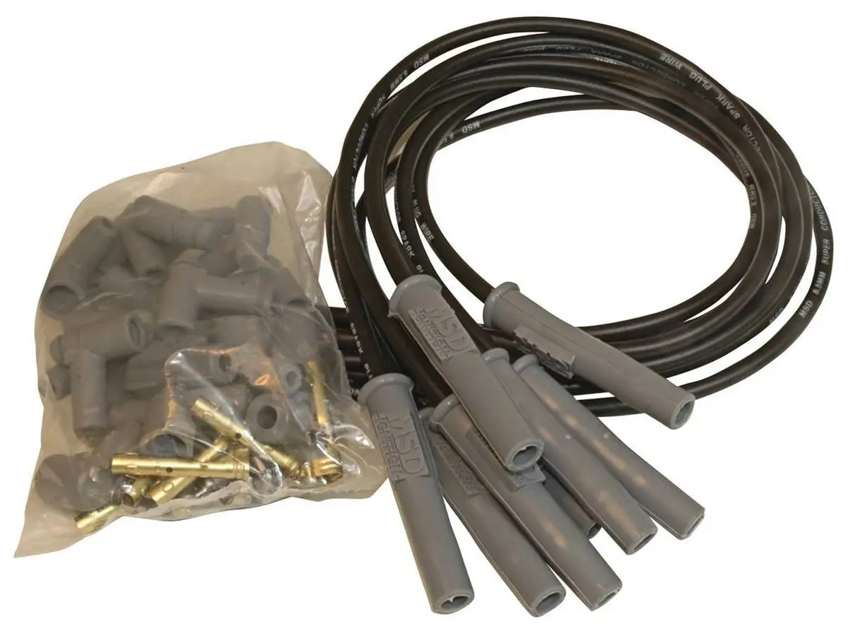 Msd 8.5Mm Spark Plug Wire Set - Black 1