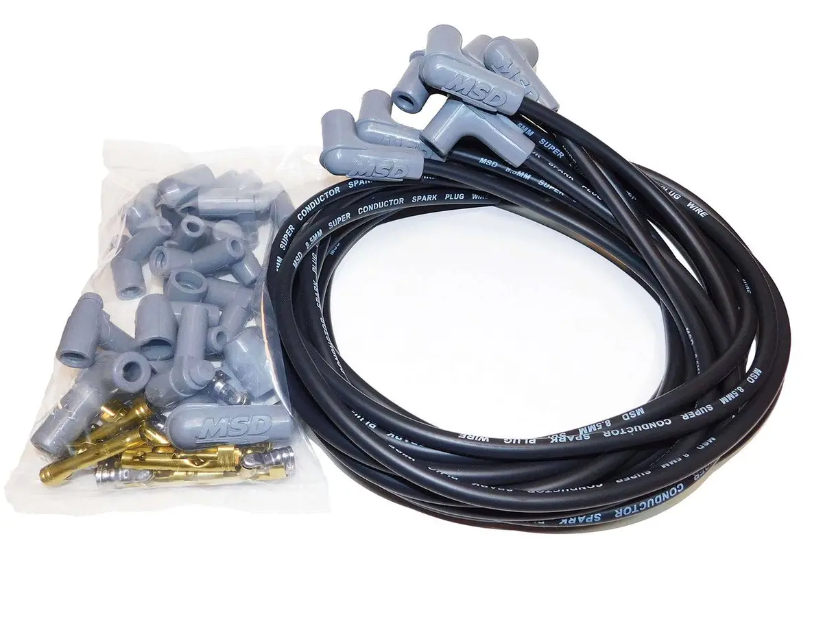 Msd 8.5Mm Spark Plug Wire Set - Black 1