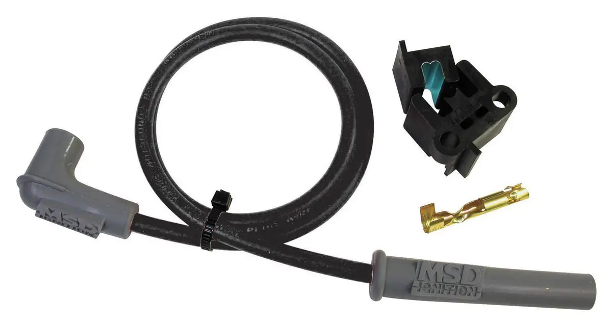 Msd Replacement Super Cond.  Wire- Universal- Black 1