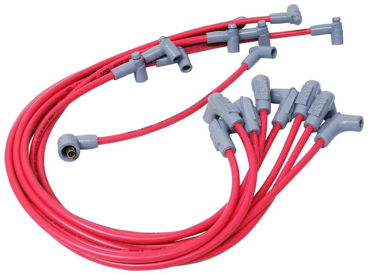 Msd 8.5Mm Spark Plug Wire Set - Red 1