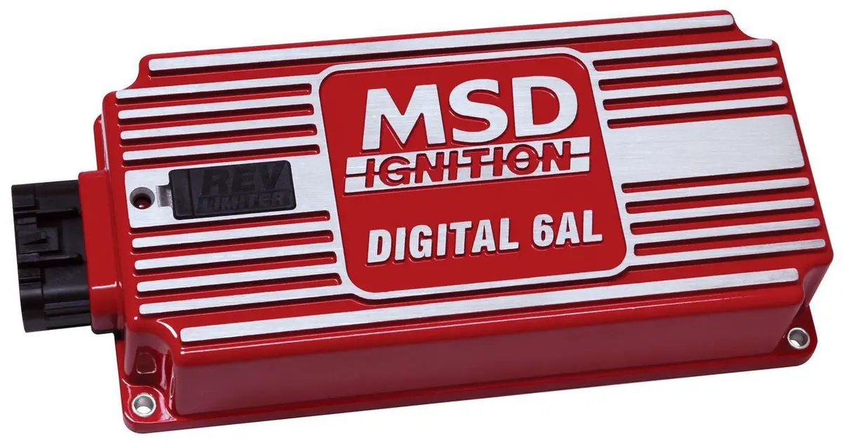 Msd 6Al Ignition Box With Built In Rev Control Red Finish 1