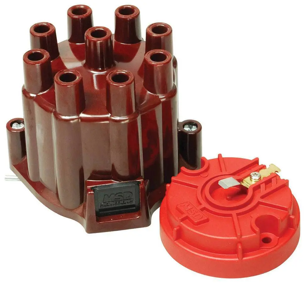 Msd 8442 Dist. Cap & Rotor Kit - Msd/Gm Points Style Cap 1