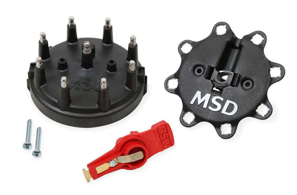 Msd Ford Tfi V8 Cap & Rotor Kit 85-95 Black Finish 1