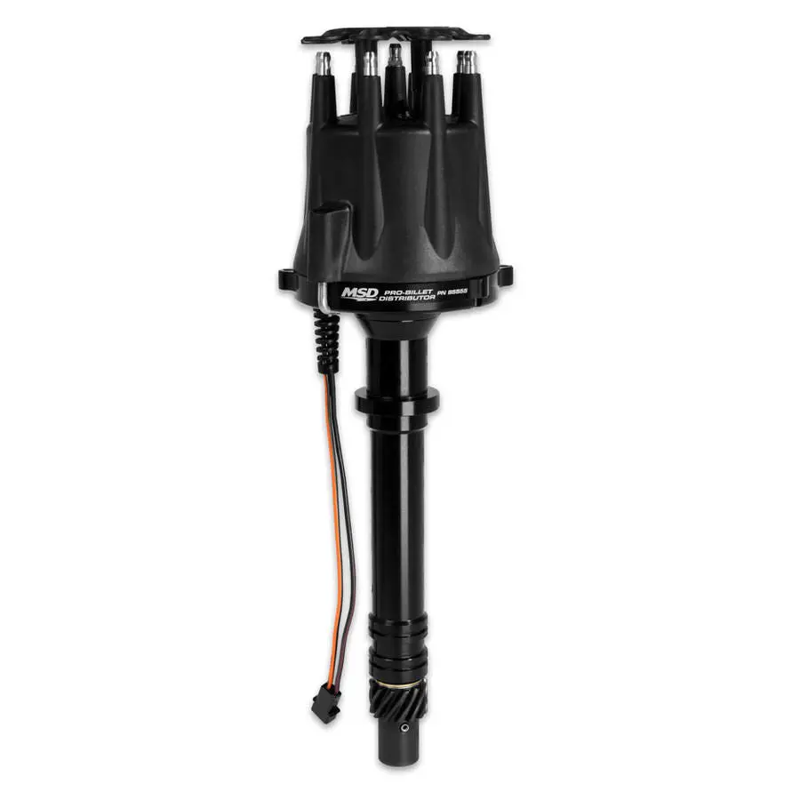 Chevy V8 Pro Billet Distributor Black Finish 1