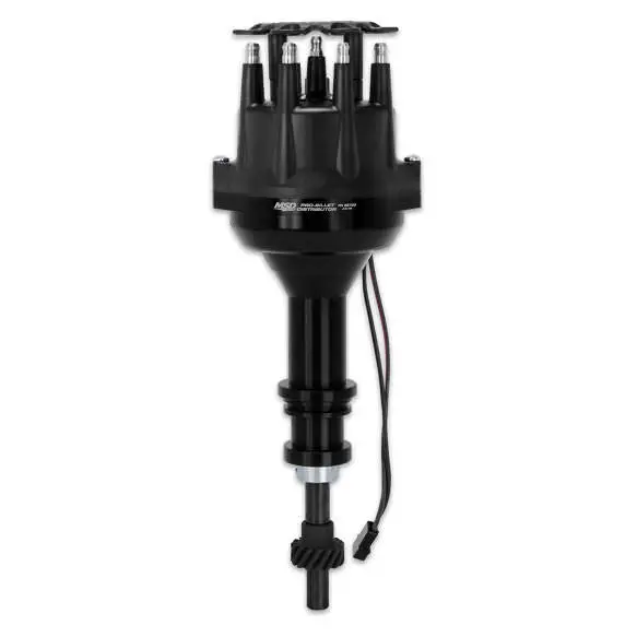 Sbf 351W Pro Billet Distributor Black Finish 1