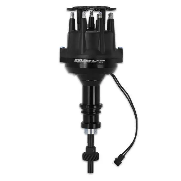 Sbf 351W Pro Billet Distributor Black Finish 1