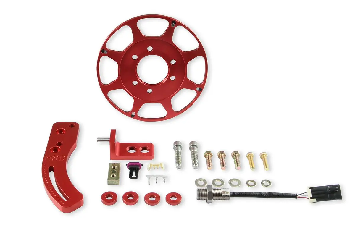Msd Bbc Crank Trigger Kit With Hall Effect Sensor 8" Inch Balancer 1