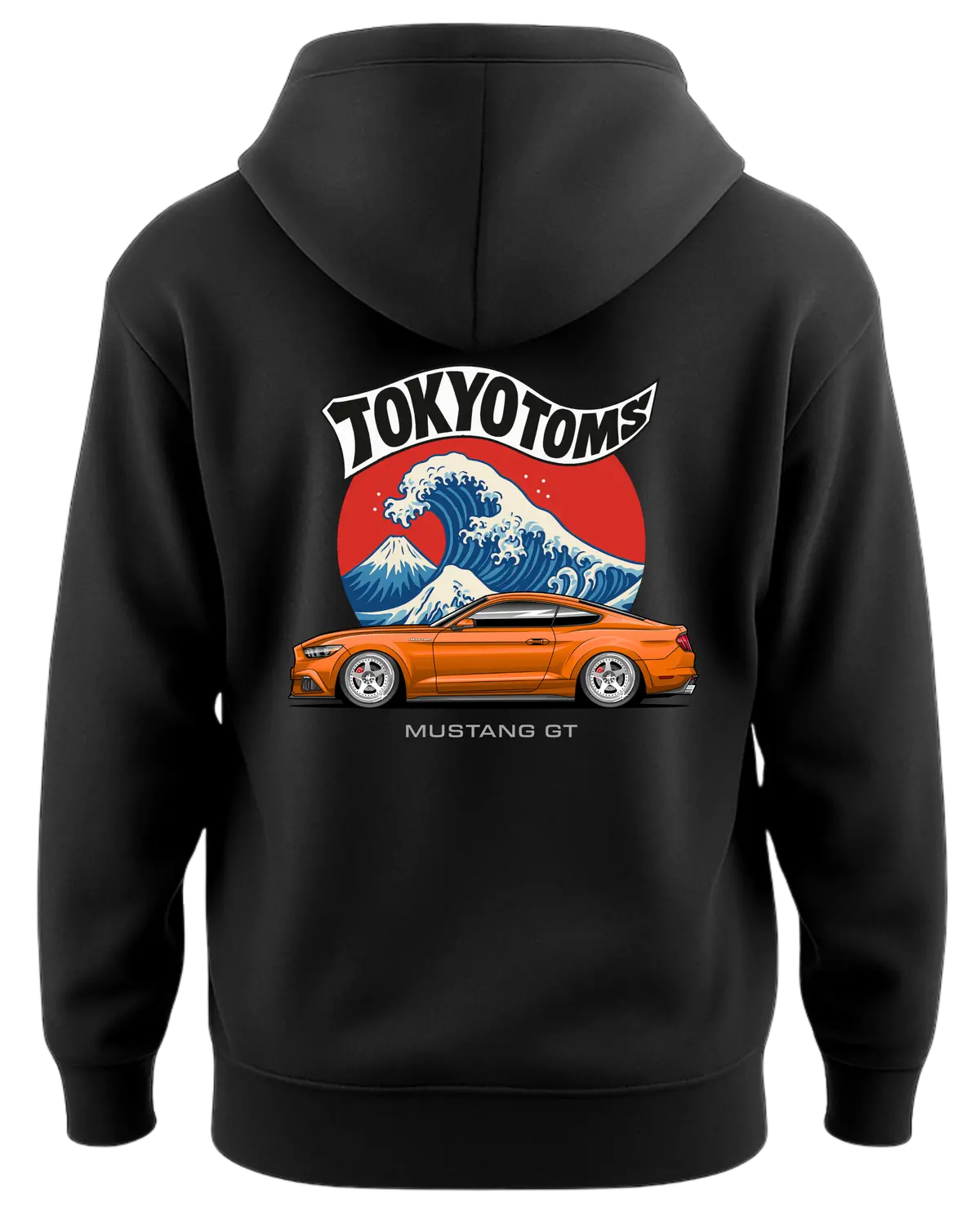 Tokyo Toms Ford Mustang Gt Wave Hoodie 1