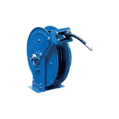 Macnaught Grease Twin Pedestal Spring Rewind Hose Reel 1